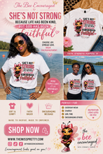 Load image into Gallery viewer, The Bee Encouraged™ “God Has Been Faithful” T-Shirt | PREORDER